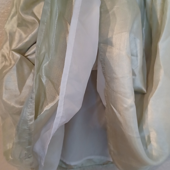 Perfectly Dressed White Green Floral Cap Sleeve Toddler Dress Size 4T - Picture 9 of 12